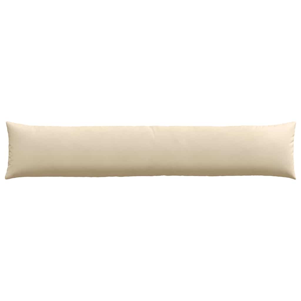 Cuscini da Divano 2 pz Tessuto Crema 200 x 40 cm