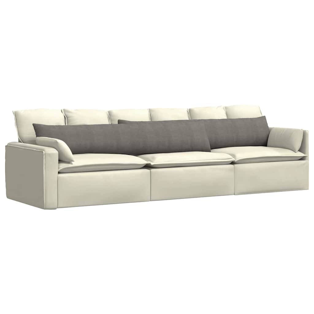 Cuscini da Divano 2 pcs Grigio chiaro 200 x 40 cm