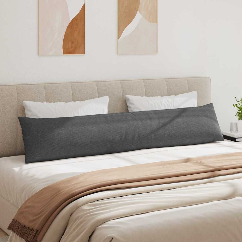 Cuscini da Divano 2 pcs Grigio scuro 200 x 40 cm