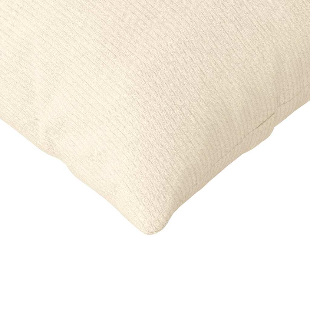 Cuscini da Divano 2 pcs Crema 200 x 40 cm Tessuto in Cords