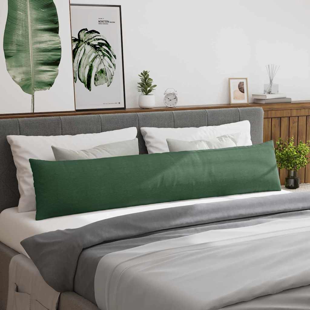 Cuscini da Divano 2 pcs Verde Scuro 200 x 40 cm