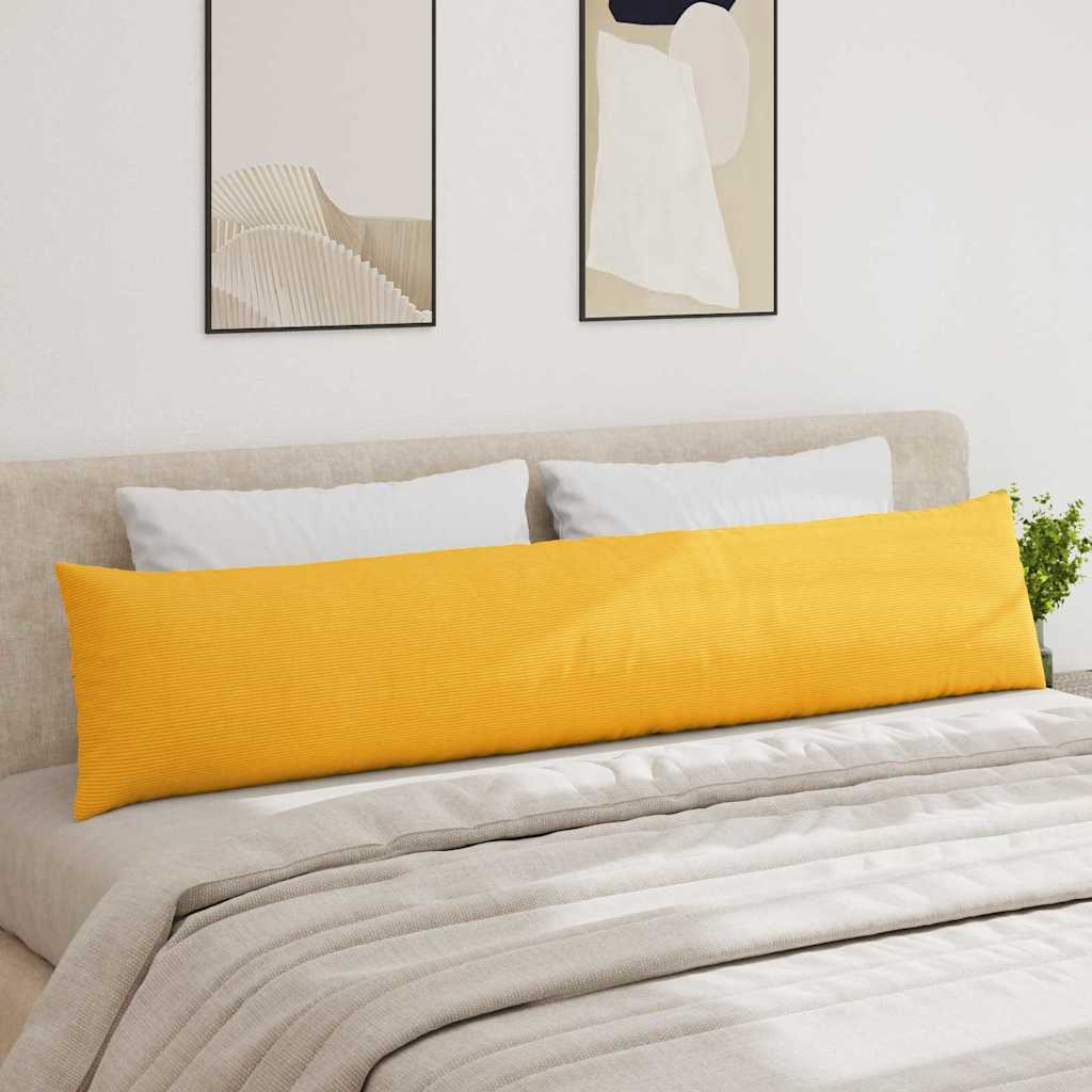 Cuscini da Divano 2 pcs Giallo Chiaro 200 x 40 cm