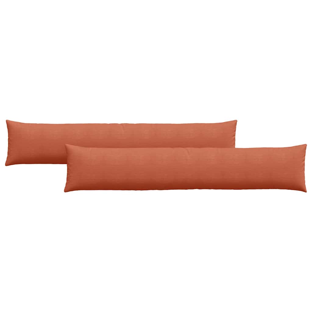 Cuscini da Divano 2 pcs Rosso Arancio 200 x 40 cm