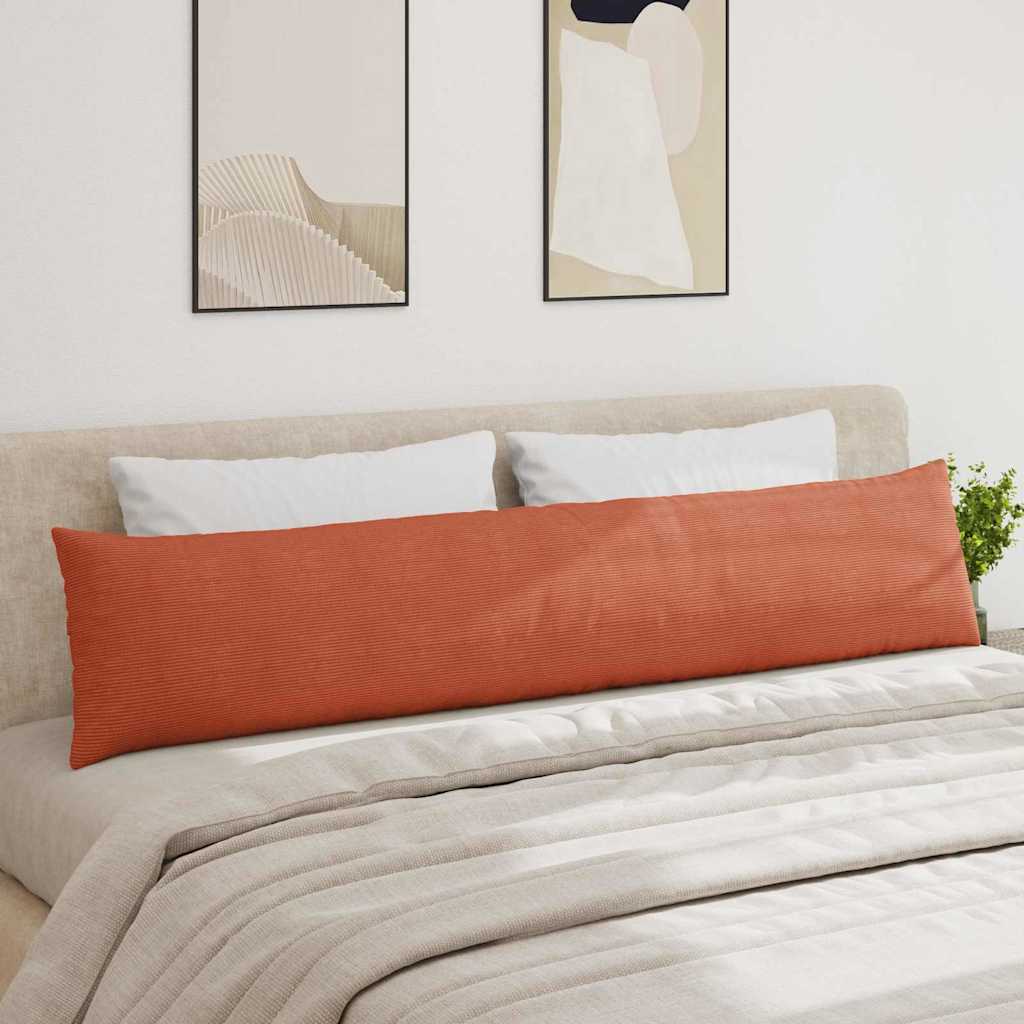 Cuscini da Divano 2 pcs Rosso Arancio 200 x 40 cm