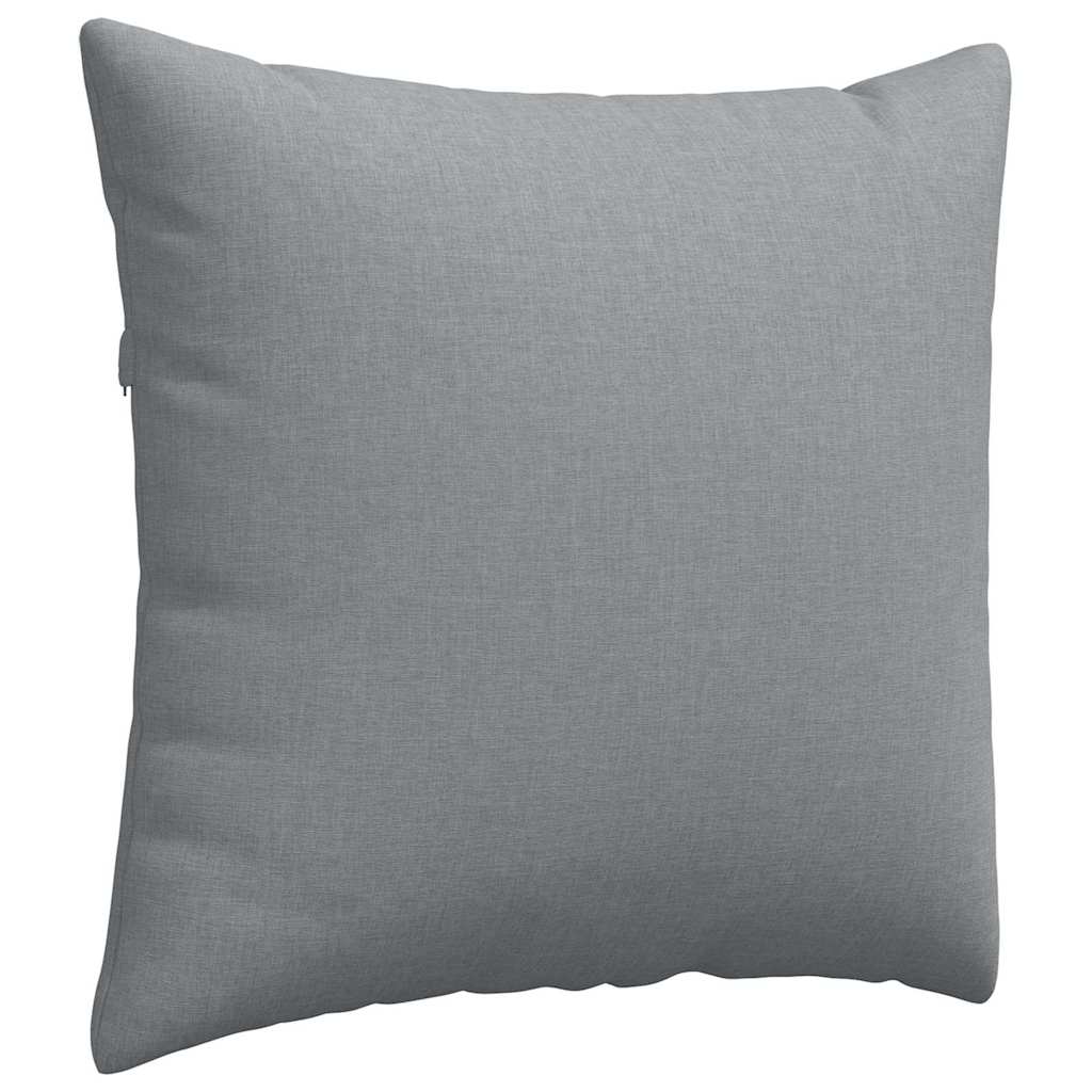 Cuscini da Divano 2 pz Tessuto Grigio chiaro 45 x 45 cm