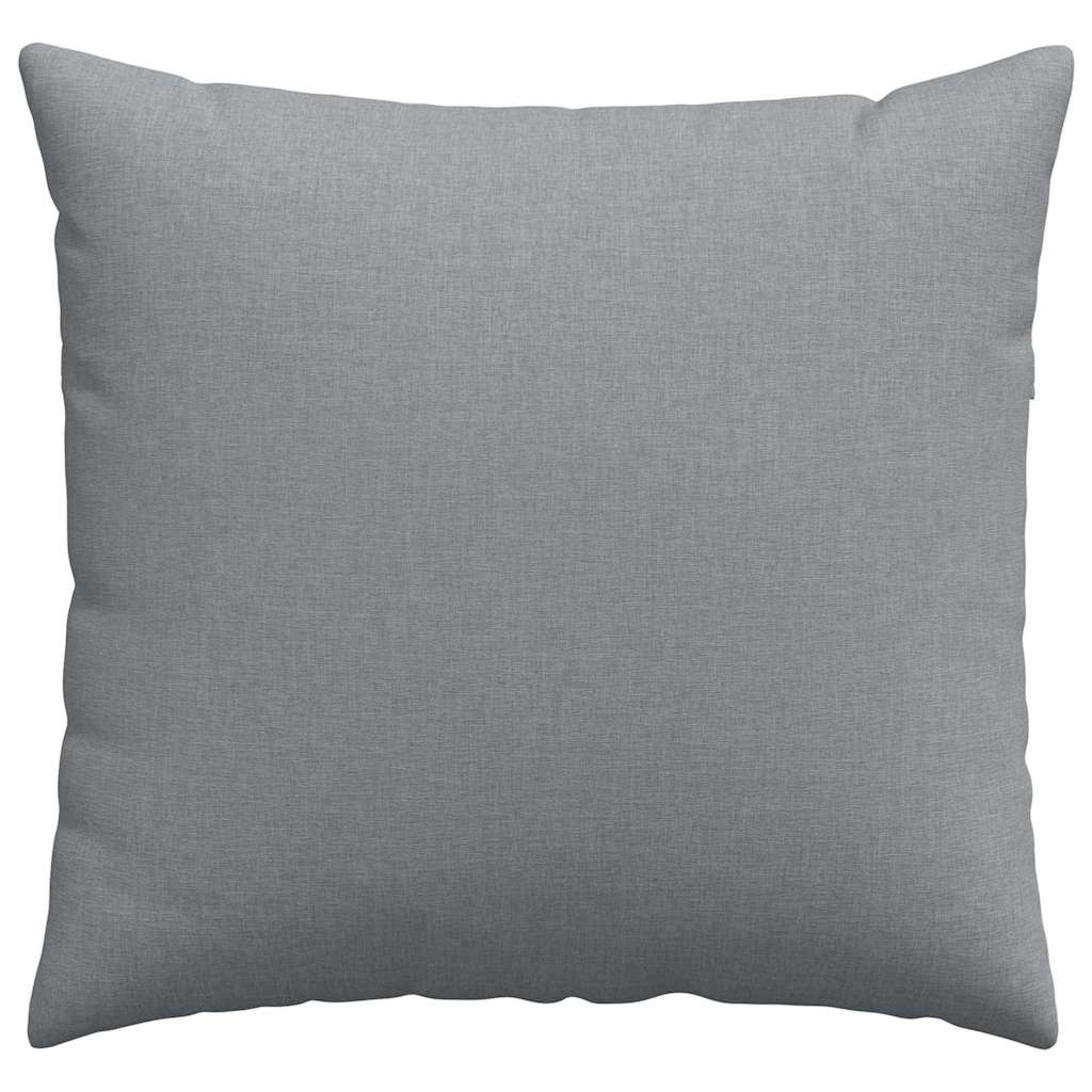 Cuscini da Divano 2 pz Tessuto Grigio chiaro 45 x 45 cm