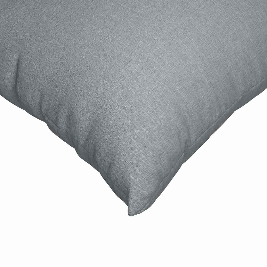 Cuscini da Divano 2 pz Tessuto Grigio chiaro 45 x 45 cm