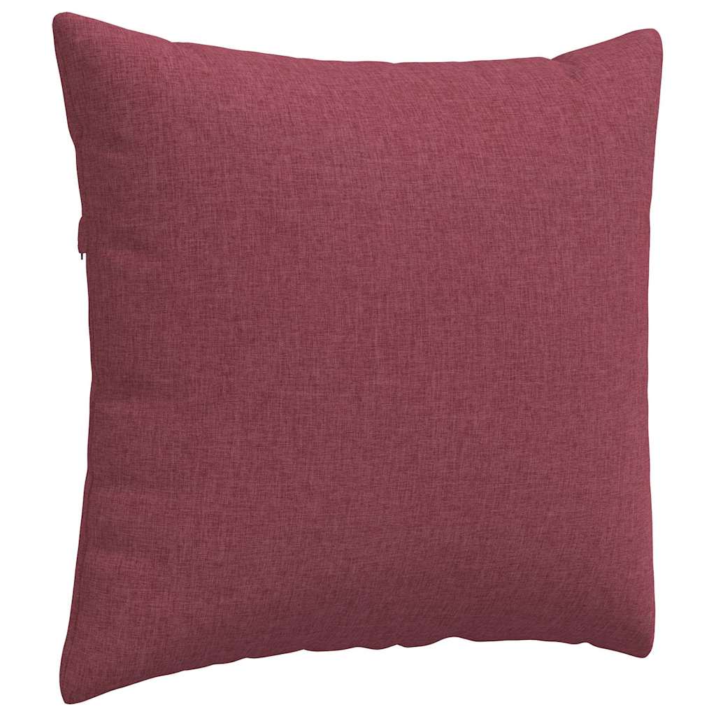 Cuscini da Divano 2 pz Tessuto Rosso Vino 45 x 45 cm