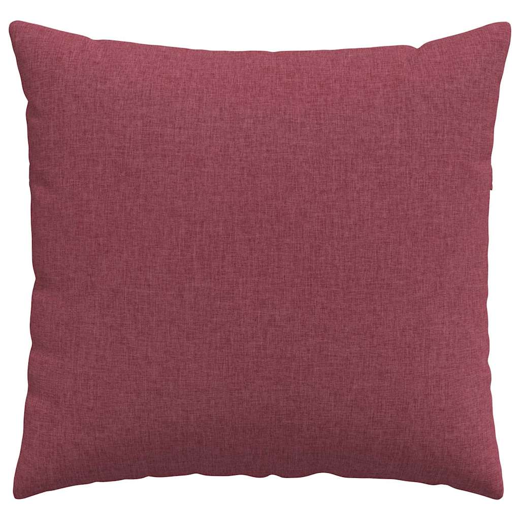 Cuscini da Divano 2 pz Tessuto Rosso Vino 45 x 45 cm