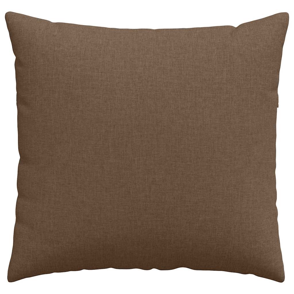 Cuscini da Divano 2 pz Tessuto Marrone 45 x 45 cm
