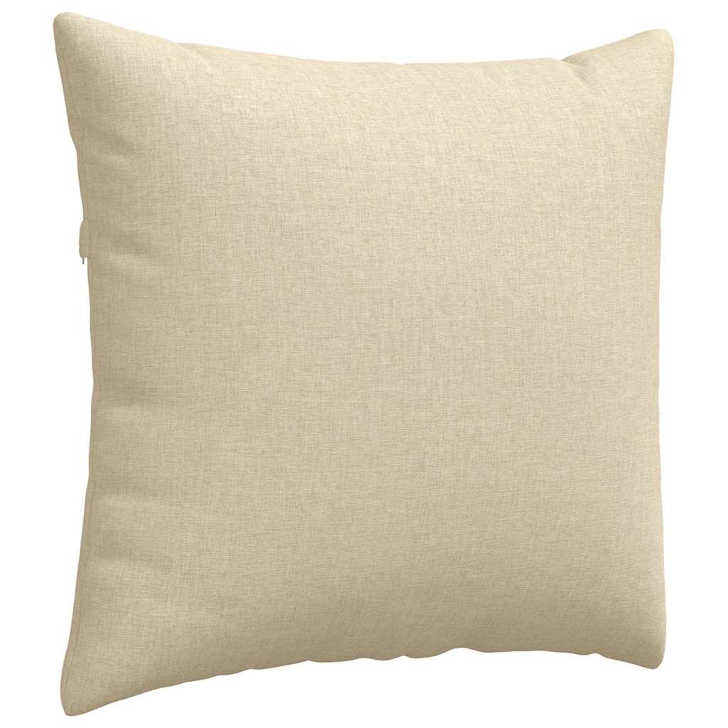Cuscini da Divano 2 pz Tessuto Crema 45 x 45 cm