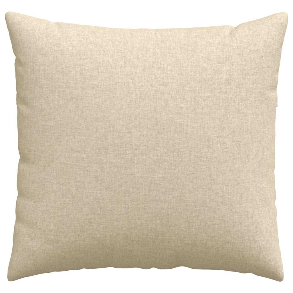 Cuscini da Divano 2 pz Tessuto Crema 45 x 45 cm