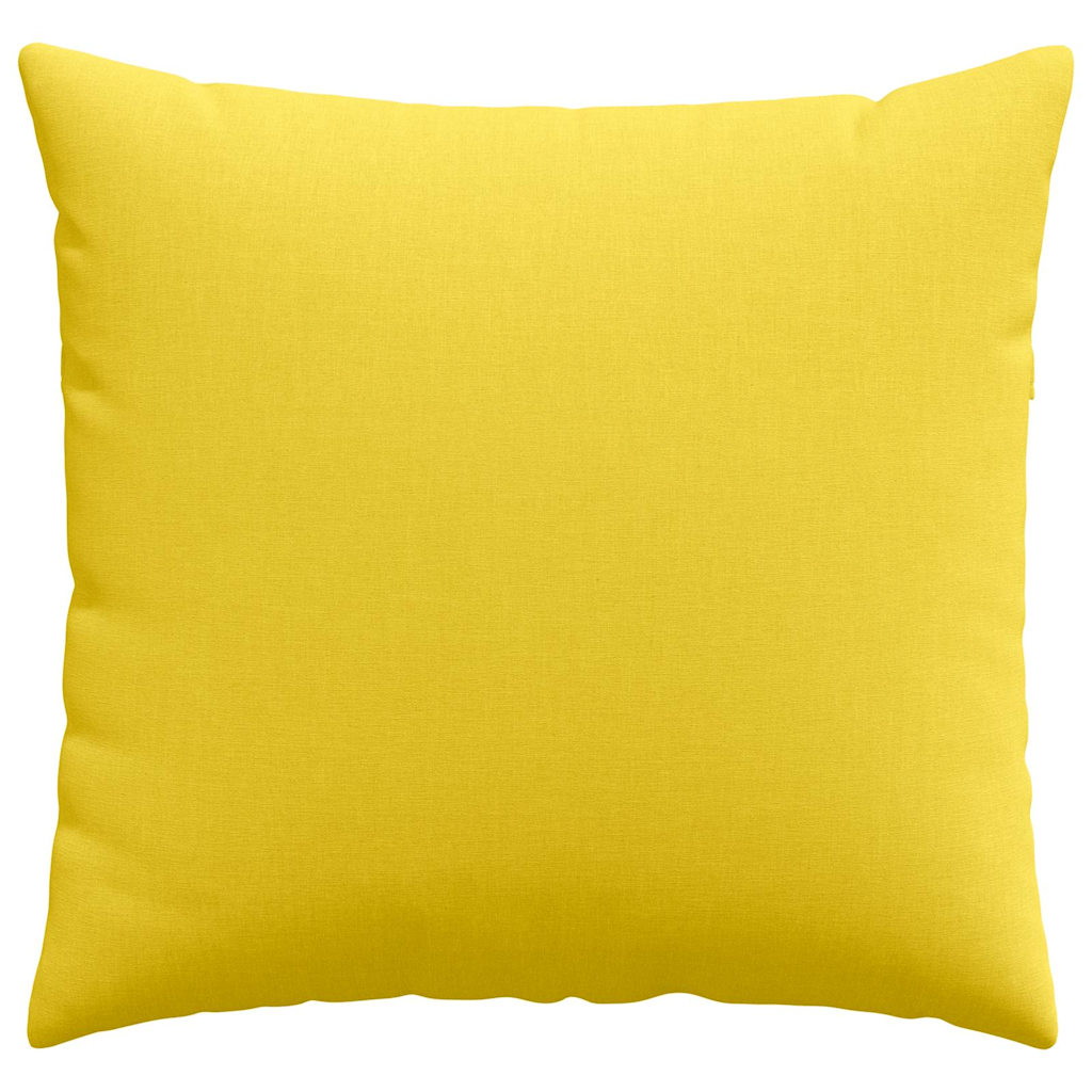 Cuscini da Divano 2 pz Tessuto Giallo Chiaro 45 x 45 cm
