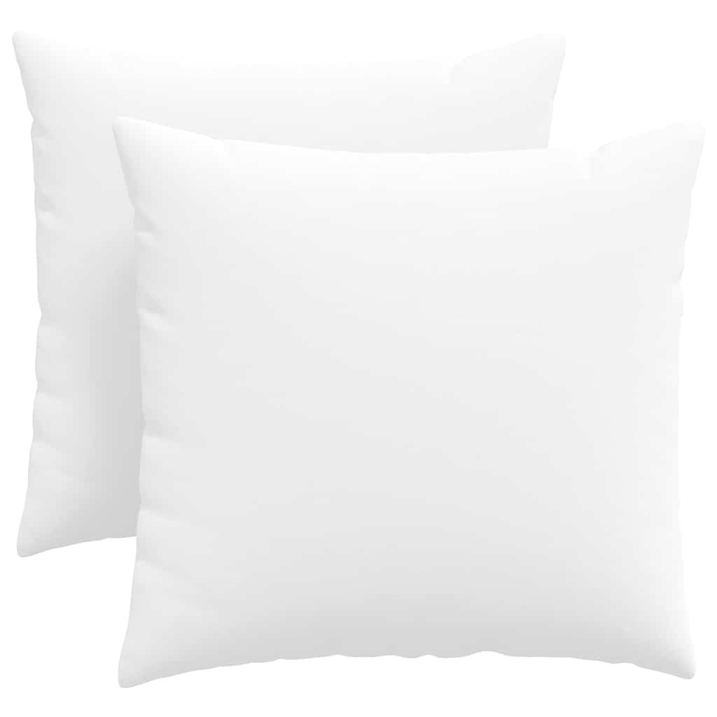 Cuscini da Divano 2 pz Tessuto Bianco 45 x 45 cm