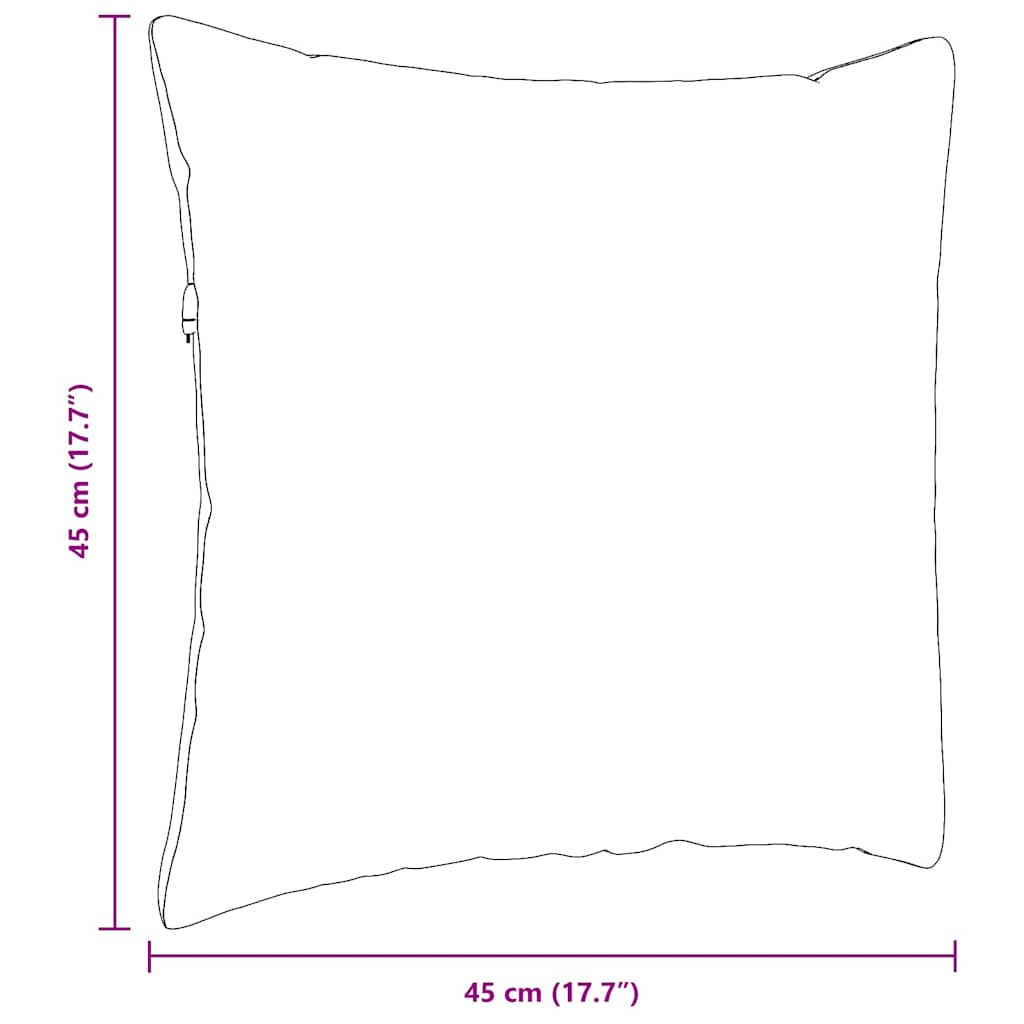Cuscini da Divano 2 pz Tessuto Bianco 45 x 45 cm