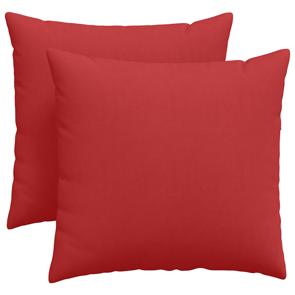 Cuscini da Divano 2 pz Tessuto Rosso 45 x 45 cm