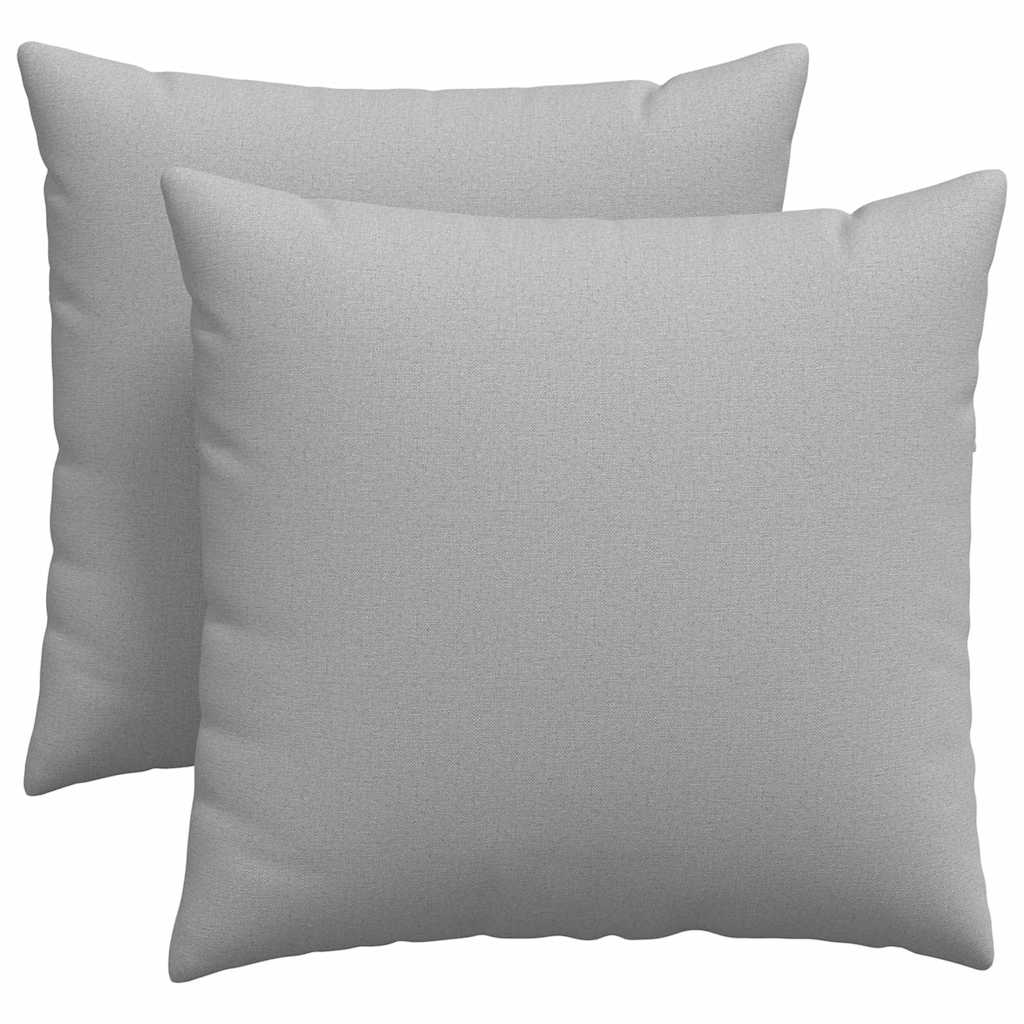 Cuscini da Divano 2 pz Tessuto Grigio Nuvola 45 x 45 cm