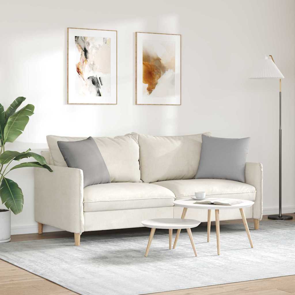 Cuscini da Divano 2 pz Tessuto Grigio Nuvola 45 x 45 cm