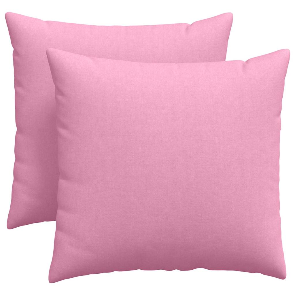Cuscini da Divano 2 pz Tessuto Rosa 45 x 45 cm