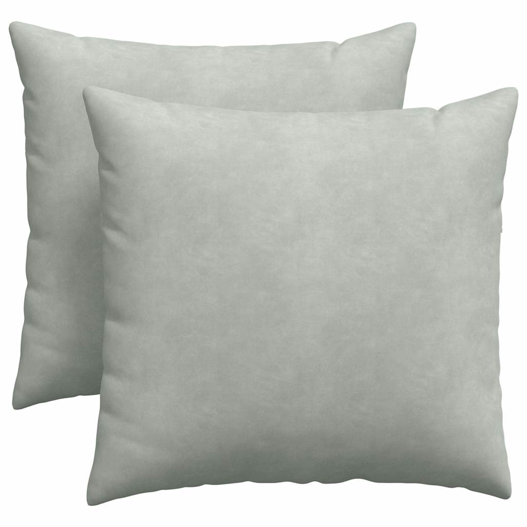 Cuscini da Divano 2 pcs Grigio chiaro 45 x 45 cm