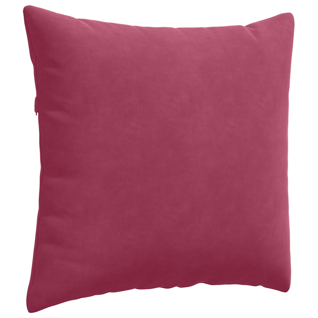 Cuscini da Divano 2 pcs Rosso Vino 45 x 45 cm Tessuto in Cords