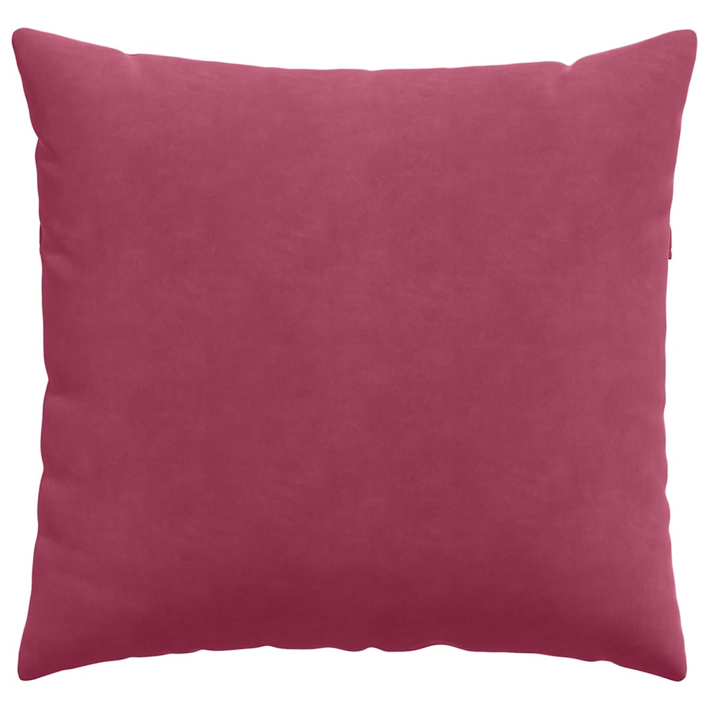 Cuscini da Divano 2 pcs Rosso Vino 45 x 45 cm Tessuto in Cords
