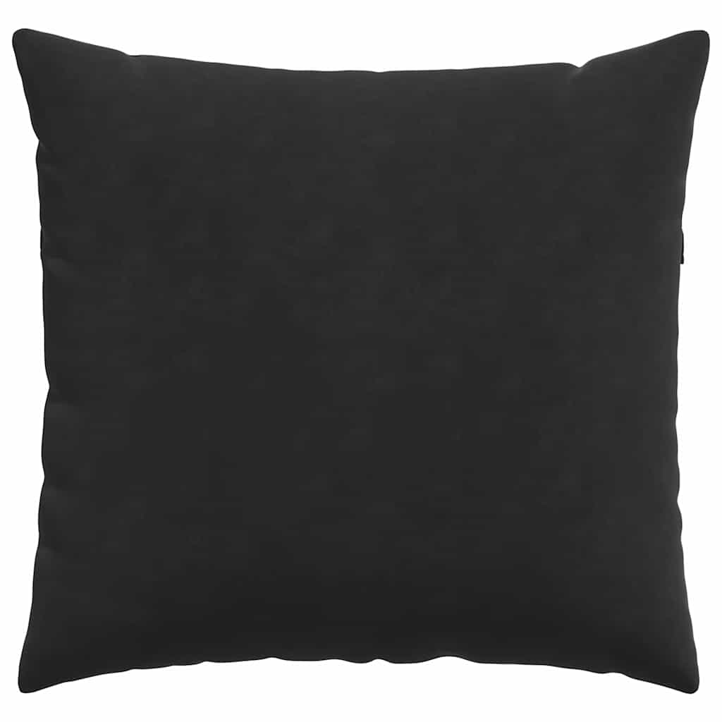 Cuscini da Divano 2 pcs Nero 45 x 45 cm Tessuto in Cords