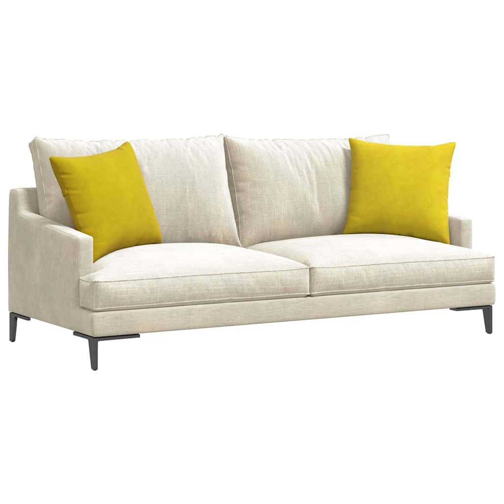Cuscini da Divano 2 pcs Giallo 45 x 45 cm Tessuto in Cords