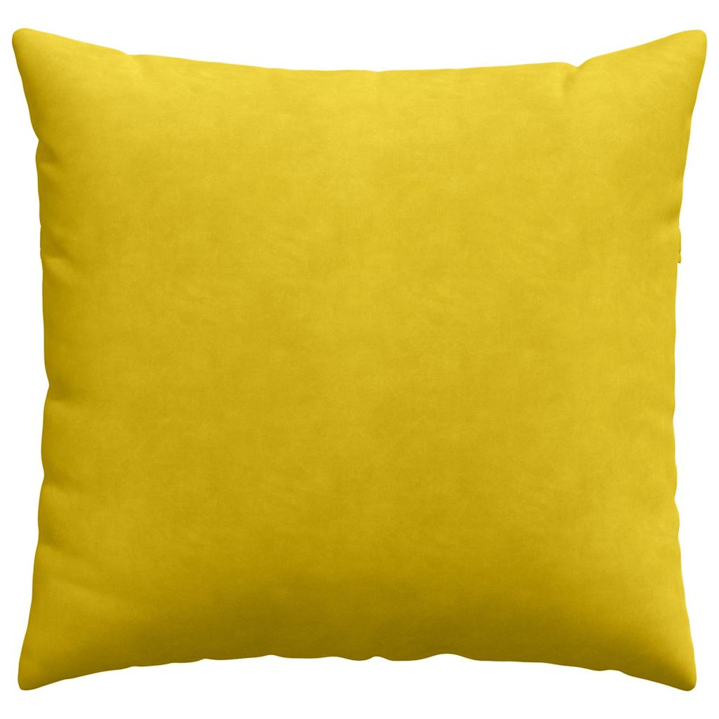 Cuscini da Divano 2 pcs Giallo 45 x 45 cm Tessuto in Cords