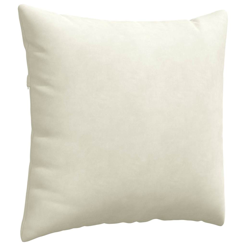 Cuscini da Divano 2 pcs Crema 45 x 45 cm Tessuto in Cords
