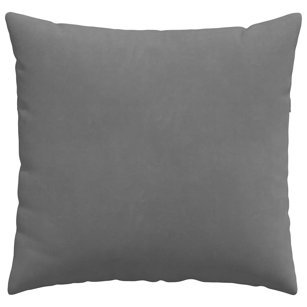 Cuscini da Divano 2 pz Tessuto Grigio scuro 45 x 45 cm