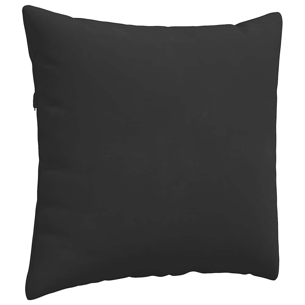 Cuscini da Divano 2 pz Tessuto Nero 45 x 45 cm