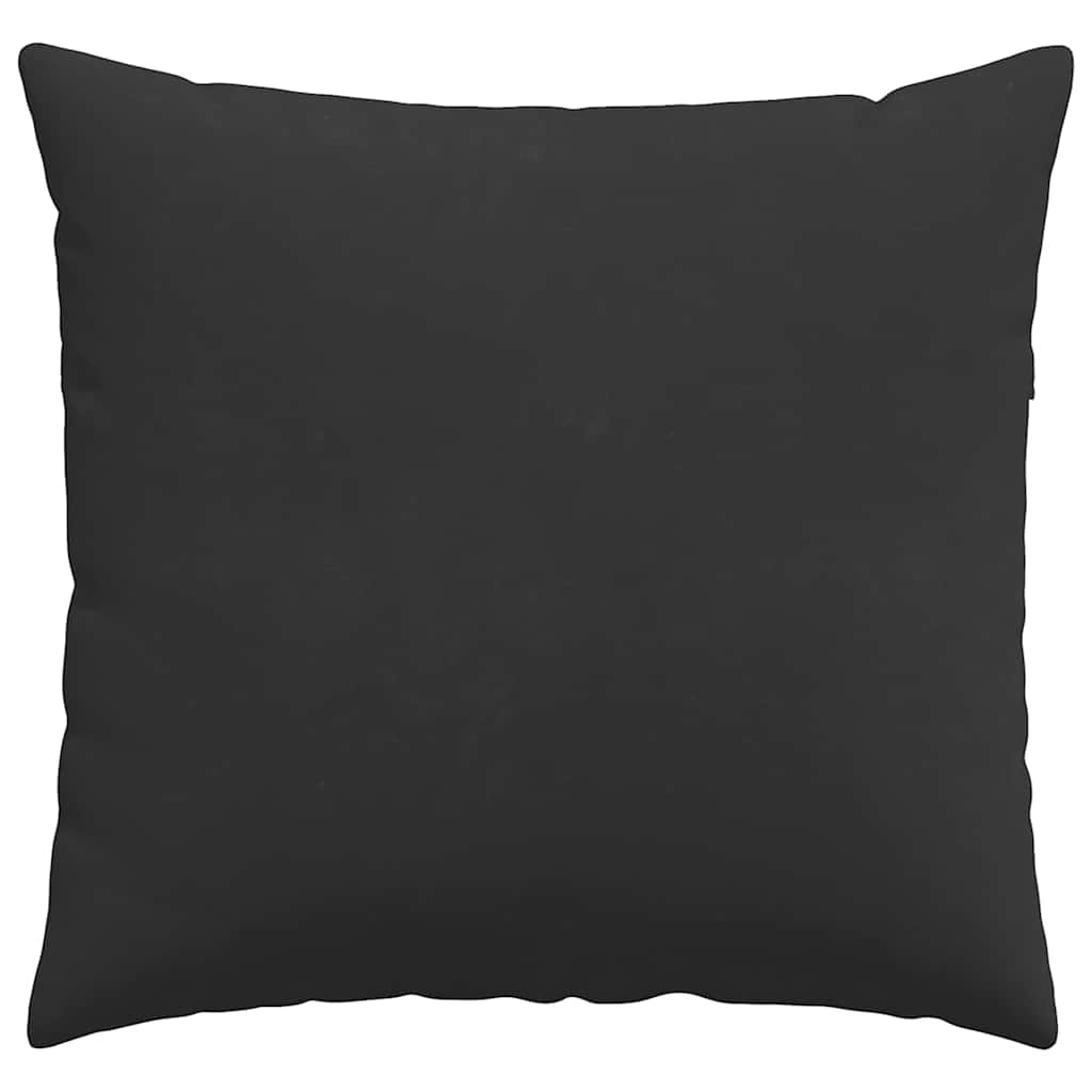 Cuscini da Divano 2 pz Tessuto Nero 45 x 45 cm