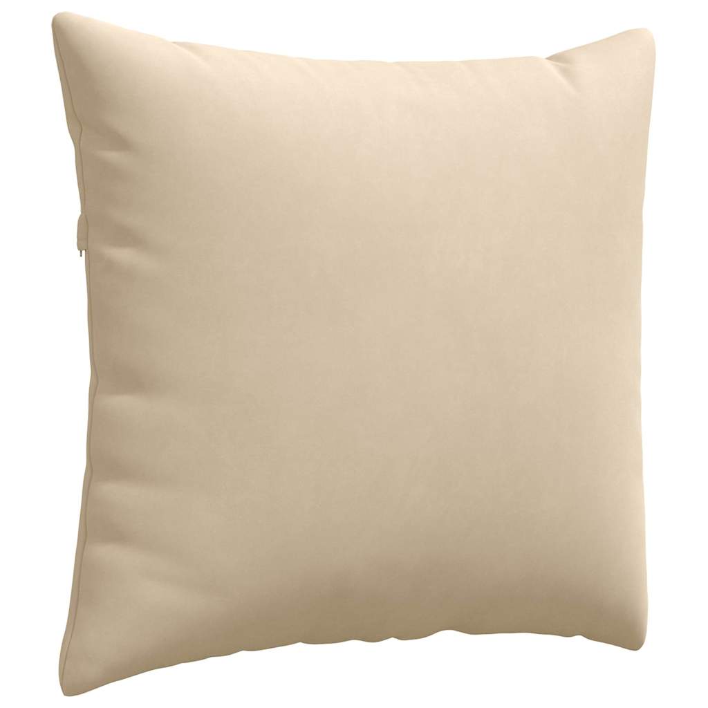 Cuscini da Divano 2 pz Tessuto Crema 45 x 45 cm