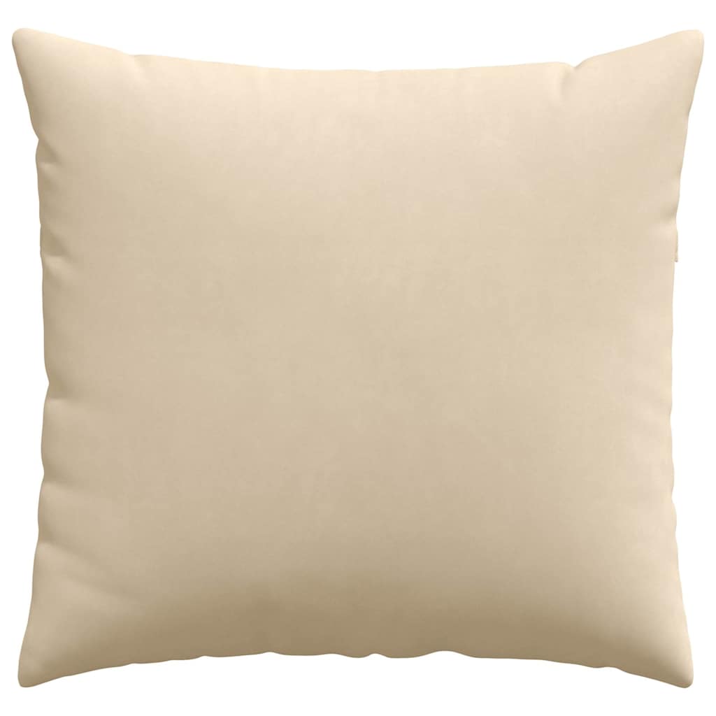Cuscini da Divano 2 pz Tessuto Crema 45 x 45 cm
