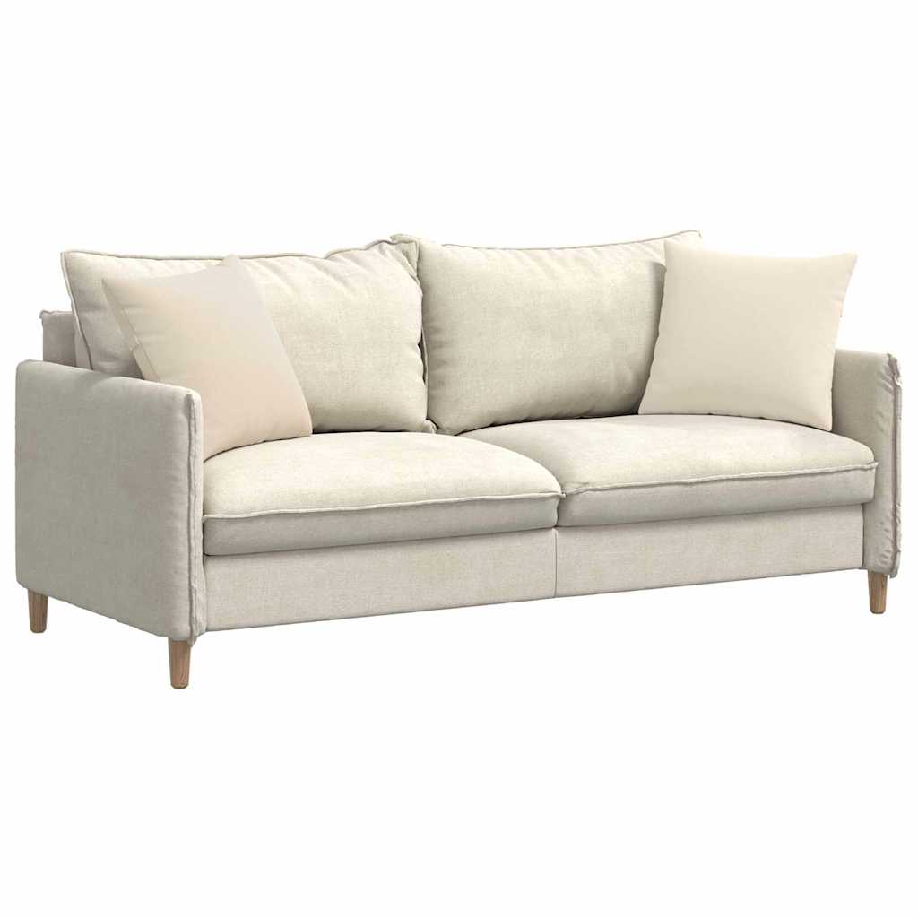 Cuscini da Divano 2 pz Tessuto Beige 45 x 45 cm
