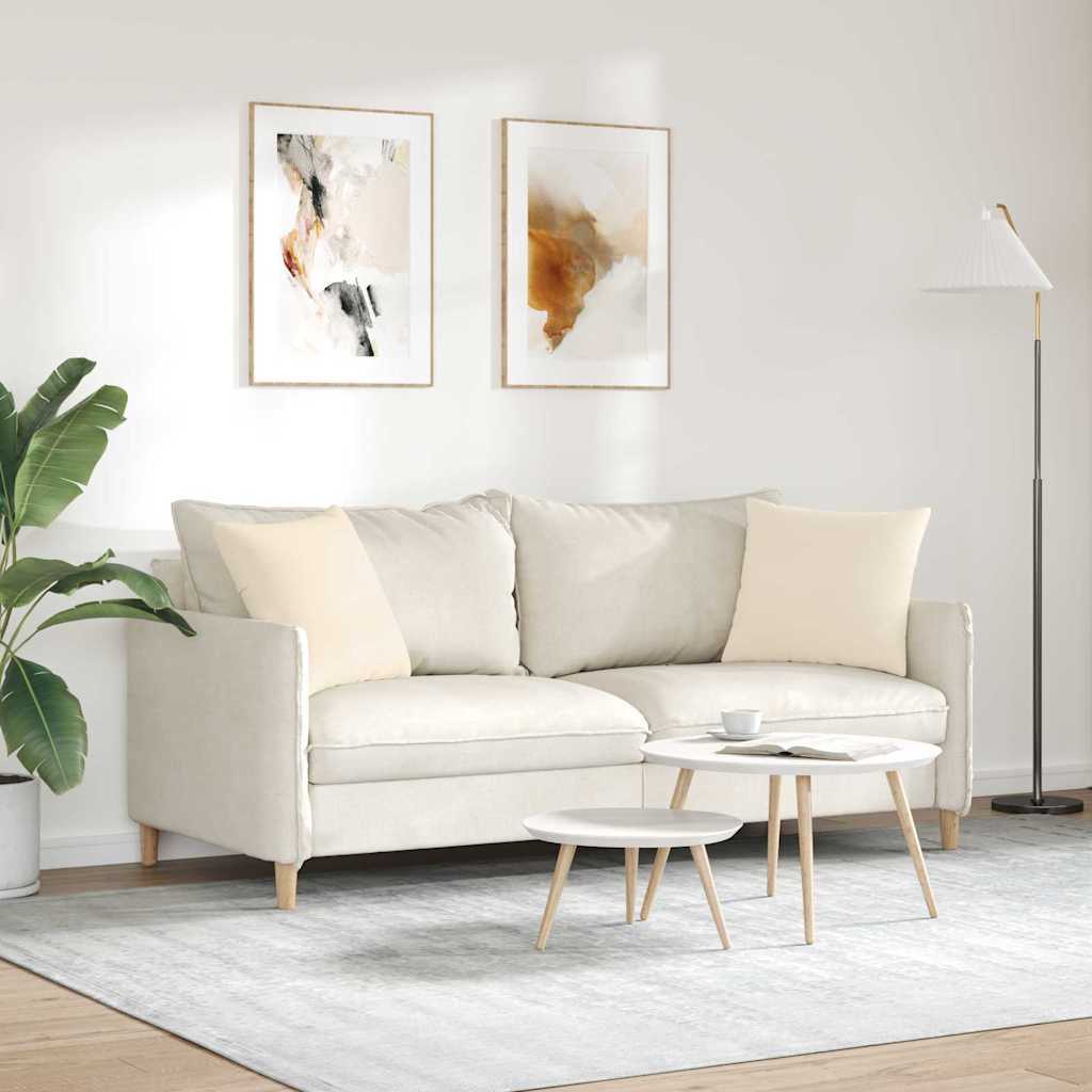 Cuscini da Divano 2 pz Tessuto Beige 45 x 45 cm