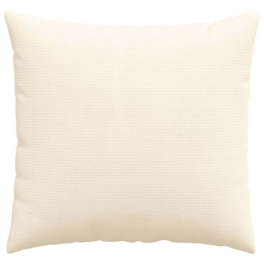 Cuscini da Divano 2 pcs Crema 45 x 45 cm Tessuto in Cords