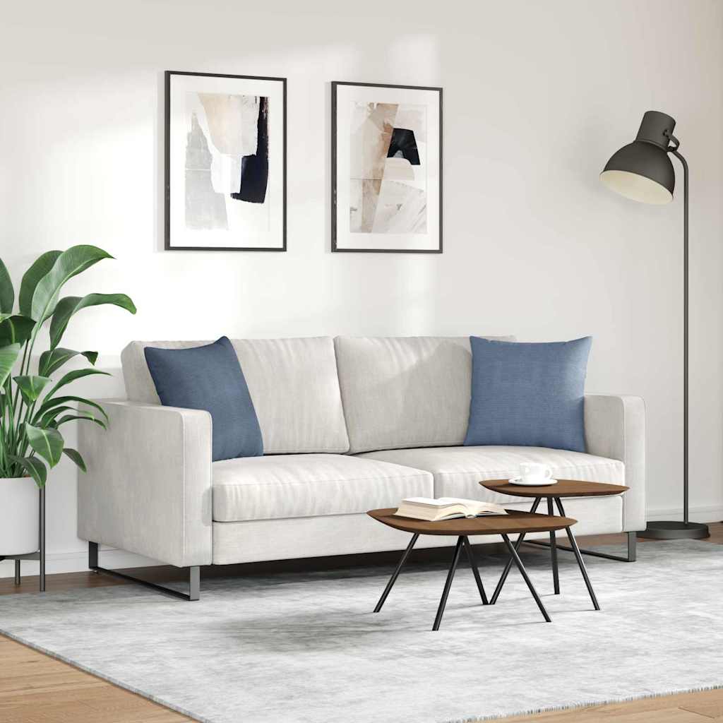 Cuscini da Divano 2 pcs Blu 45 x 45 cm Tessuto in Cords