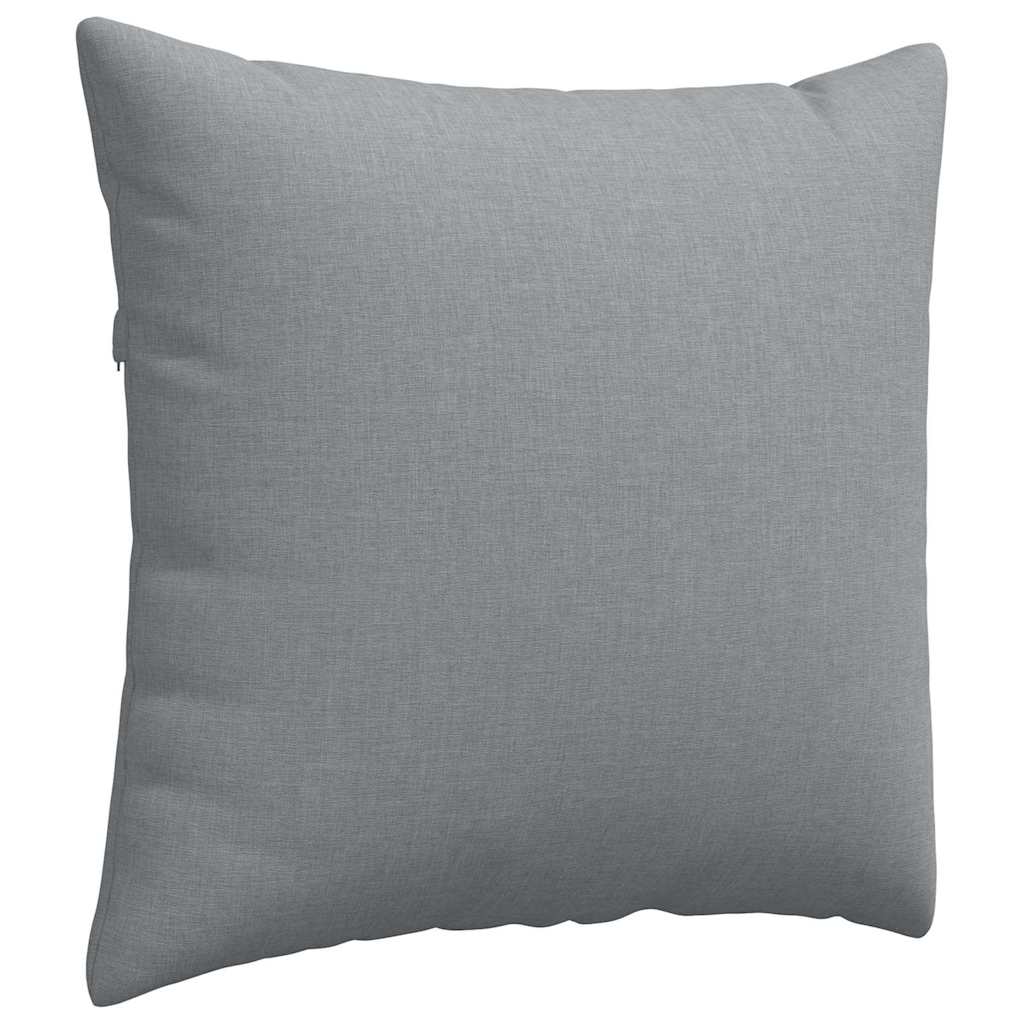 Cuscini da Divano 2 pz Tessuto Grigio chiaro 50 x 50 cm