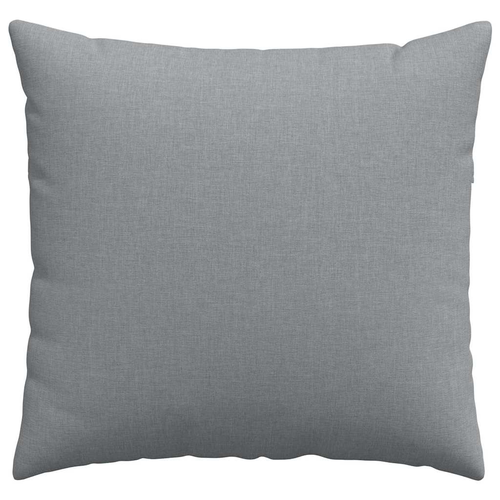 Cuscini da Divano 2 pz Tessuto Grigio chiaro 50 x 50 cm