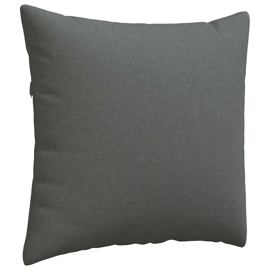 Cuscini da Divano 2 pz Tessuto Grigio scuro 50 x 50 cm
