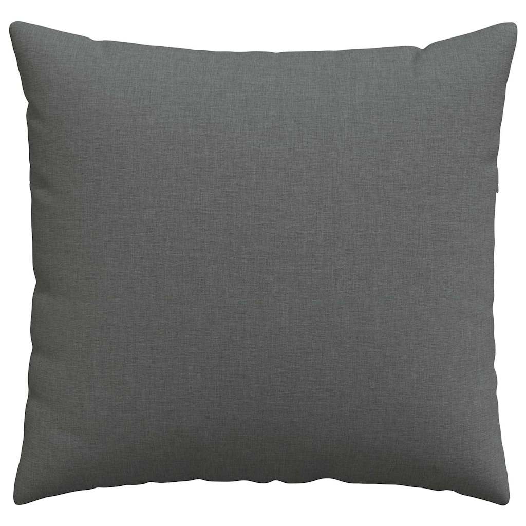 Cuscini da Divano 2 pz Tessuto Grigio scuro 50 x 50 cm