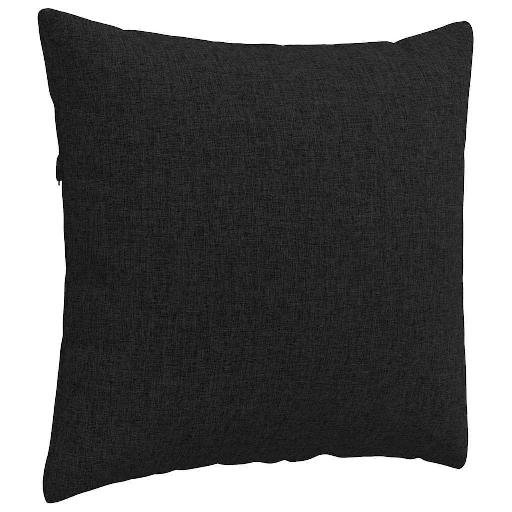 Cuscini da Divano 2 pz Tessuto Nero 50 x 50 cm