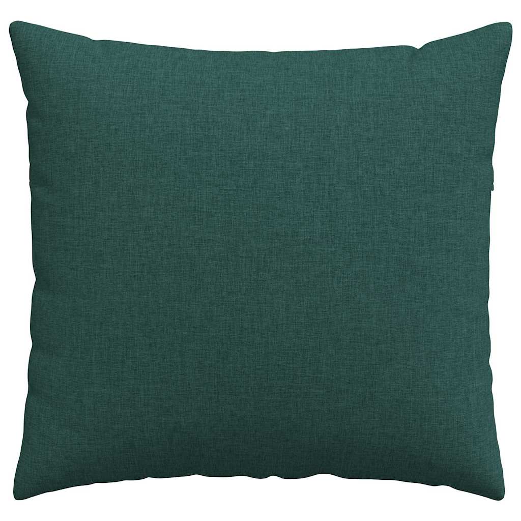 Cuscini da Divano 2 pz Tessuto Verde Scuro 50 x 50 cm
