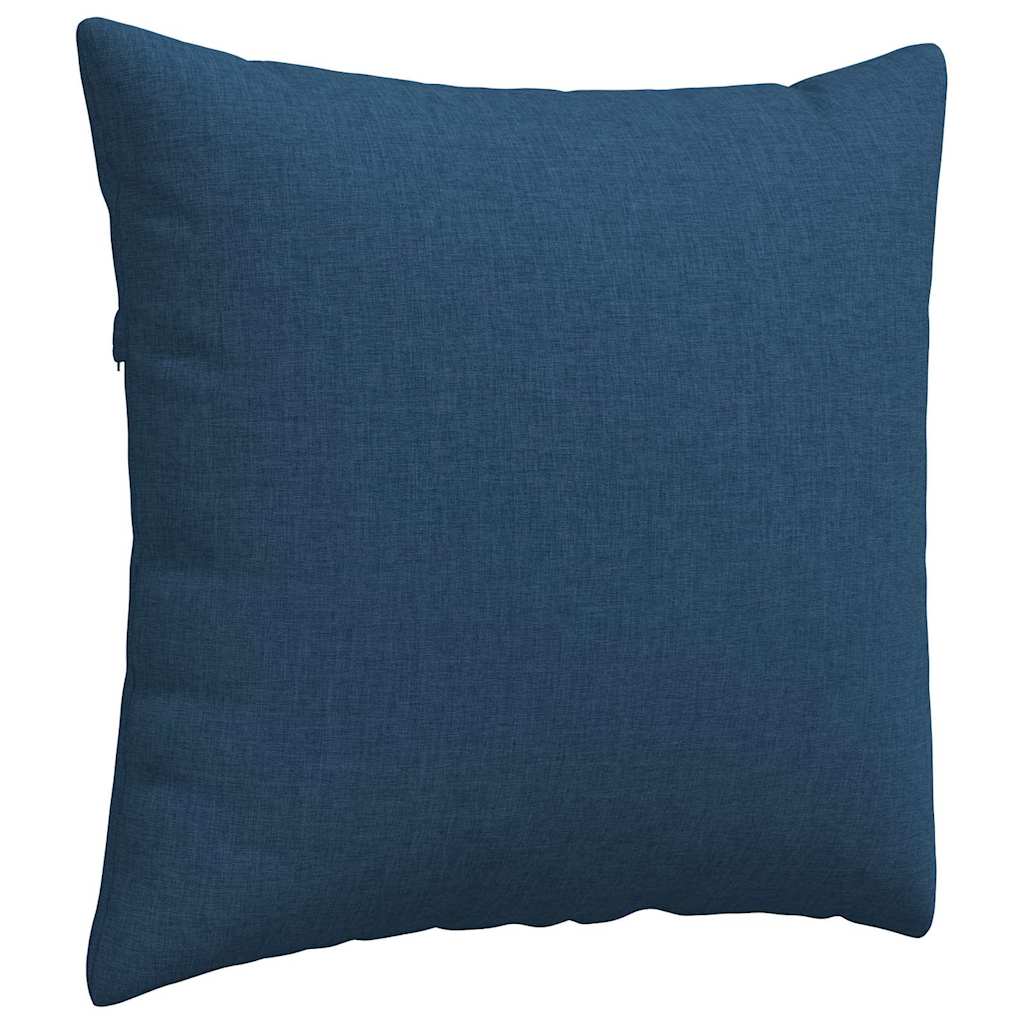 Cuscini da Divano 2 pz Tessuto Blu 50 x 50 cm