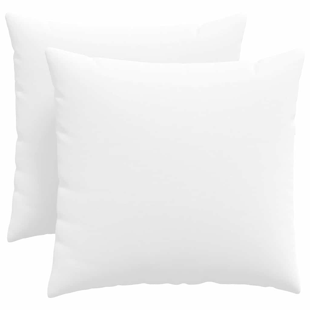 Cuscini da Divano 2 pz Tessuto Bianco 50 x 50 cm