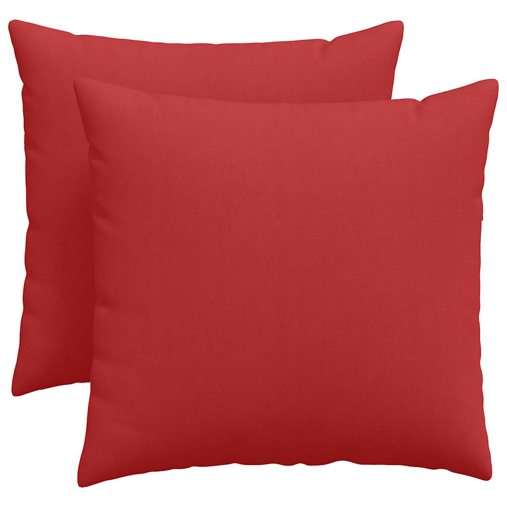 Cuscini da Divano 2 pz Tessuto Rosso 50 x 50 cm
