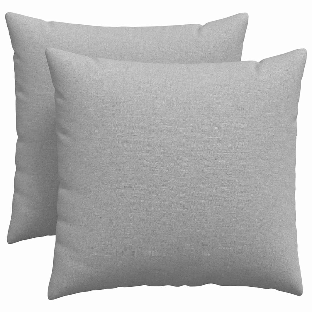 Cuscini da Divano 2 pz Tessuto Grigio Nuvola 50 x 50 cm
