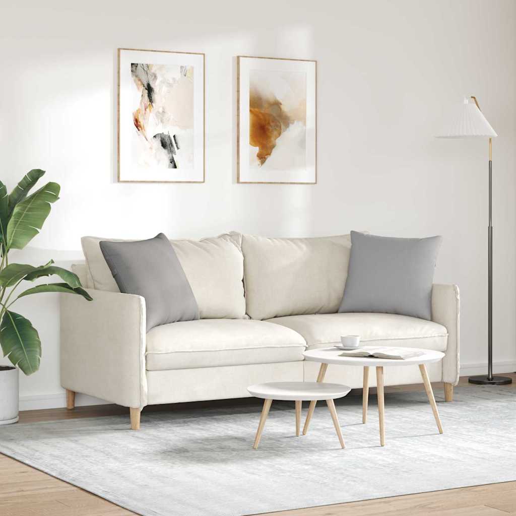 Cuscini da Divano 2 pz Tessuto Grigio Nuvola 50 x 50 cm
